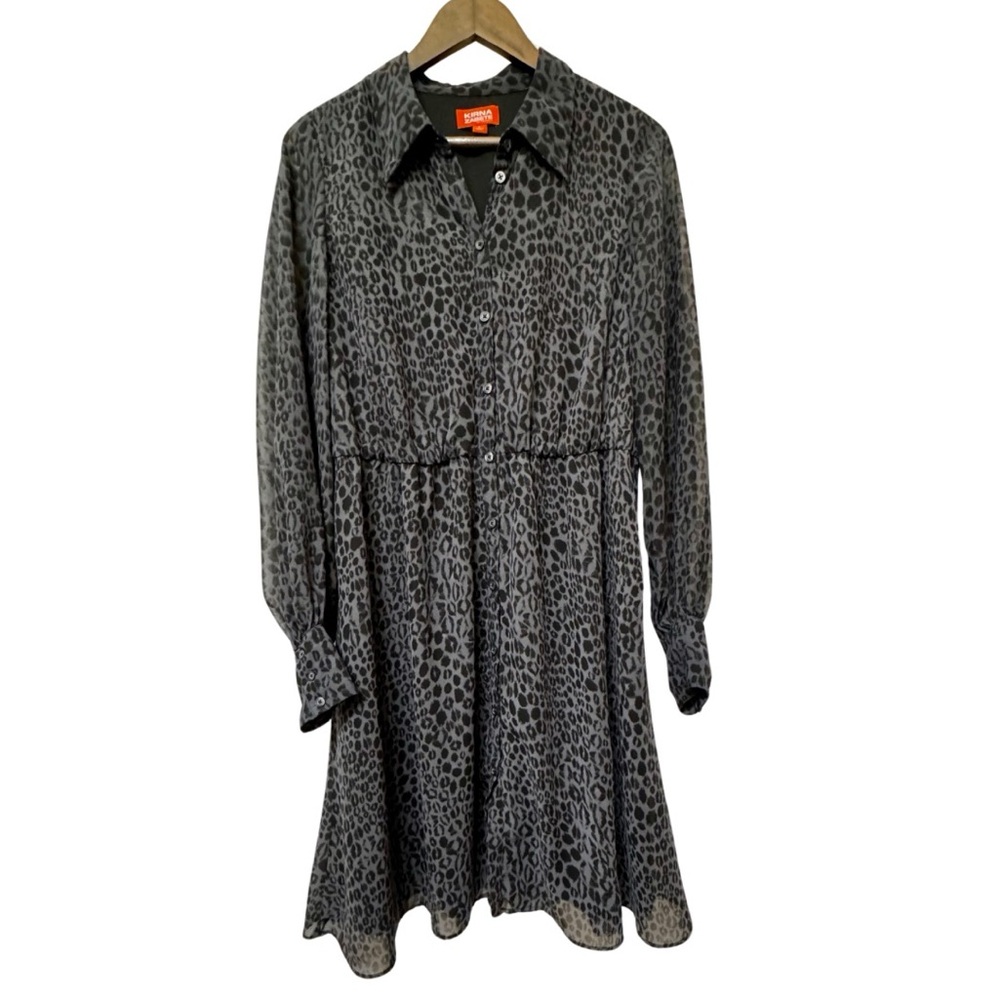 Kirna Zabete Cheetah Print Dress - Large